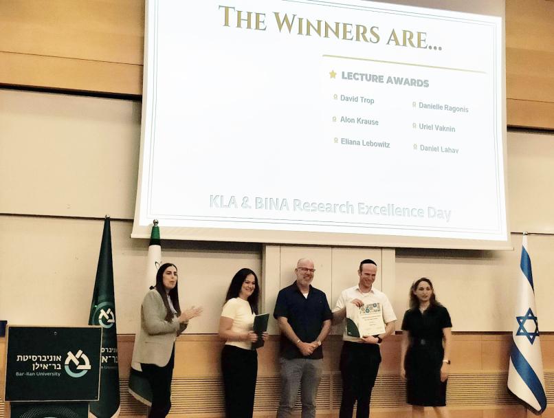 PhD Student David Trop Won the KLA-BINA Excellence Scholarship