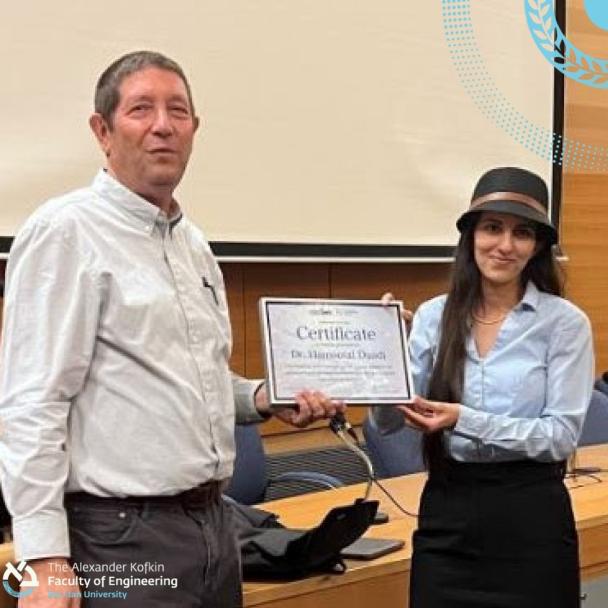 ד"ר חמוטל דואדי נבחרה כחוקרת מצטיינת מטעם Israel Generic BioChip Technology